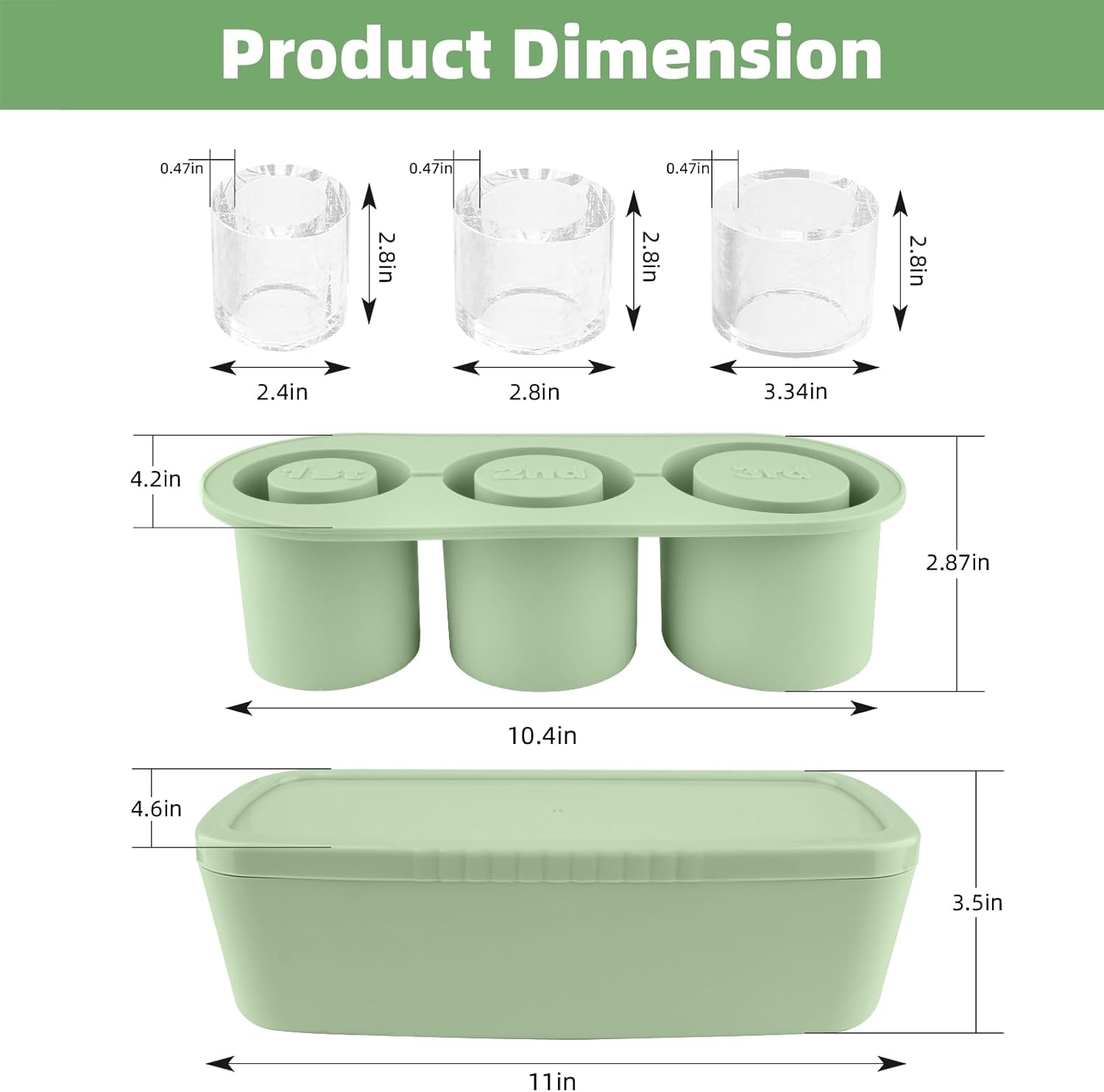 Ice Cube Tray for Stanley 30oz/40oz