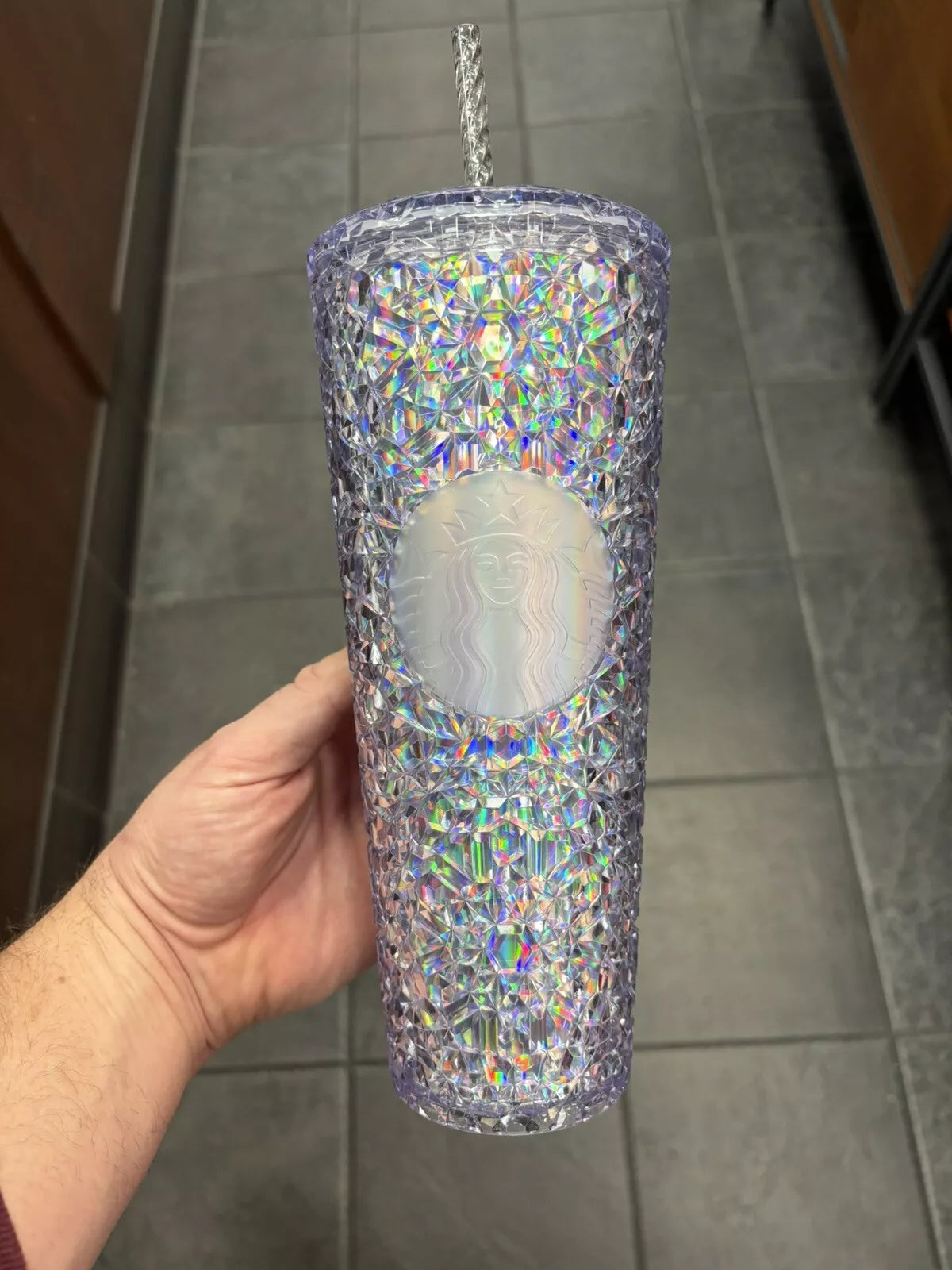 Dazzling 24oz Starbucks Plastic Cup Bling!