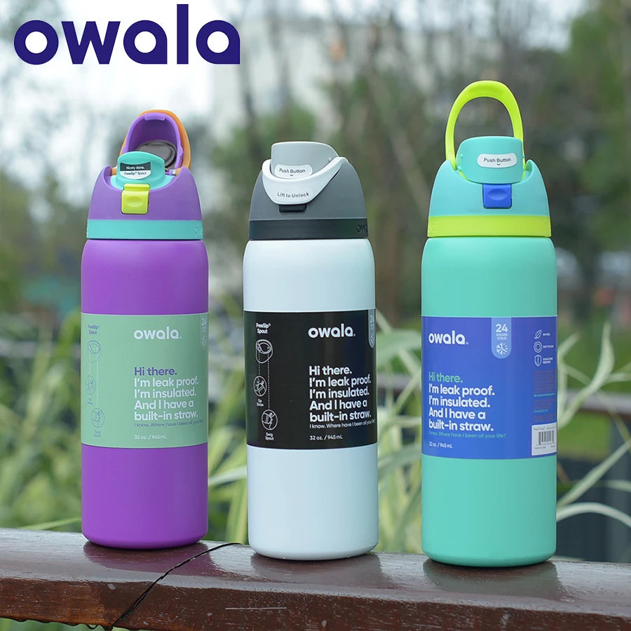 Original Owala Insulated Stainless Steel Water Bottle  24Oz/32 Oz