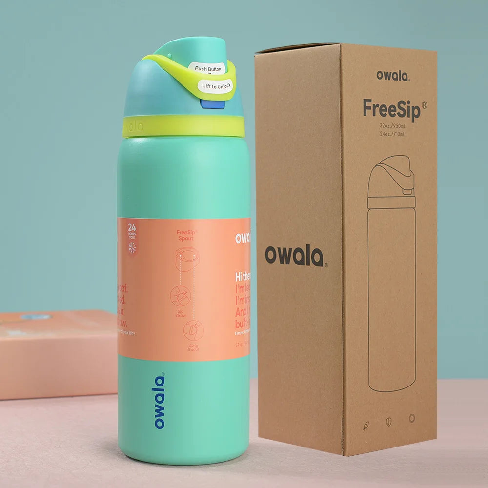 Owala Insulated Stainless Steel Water Bottle with Straw BPA- 24Oz/32Oz