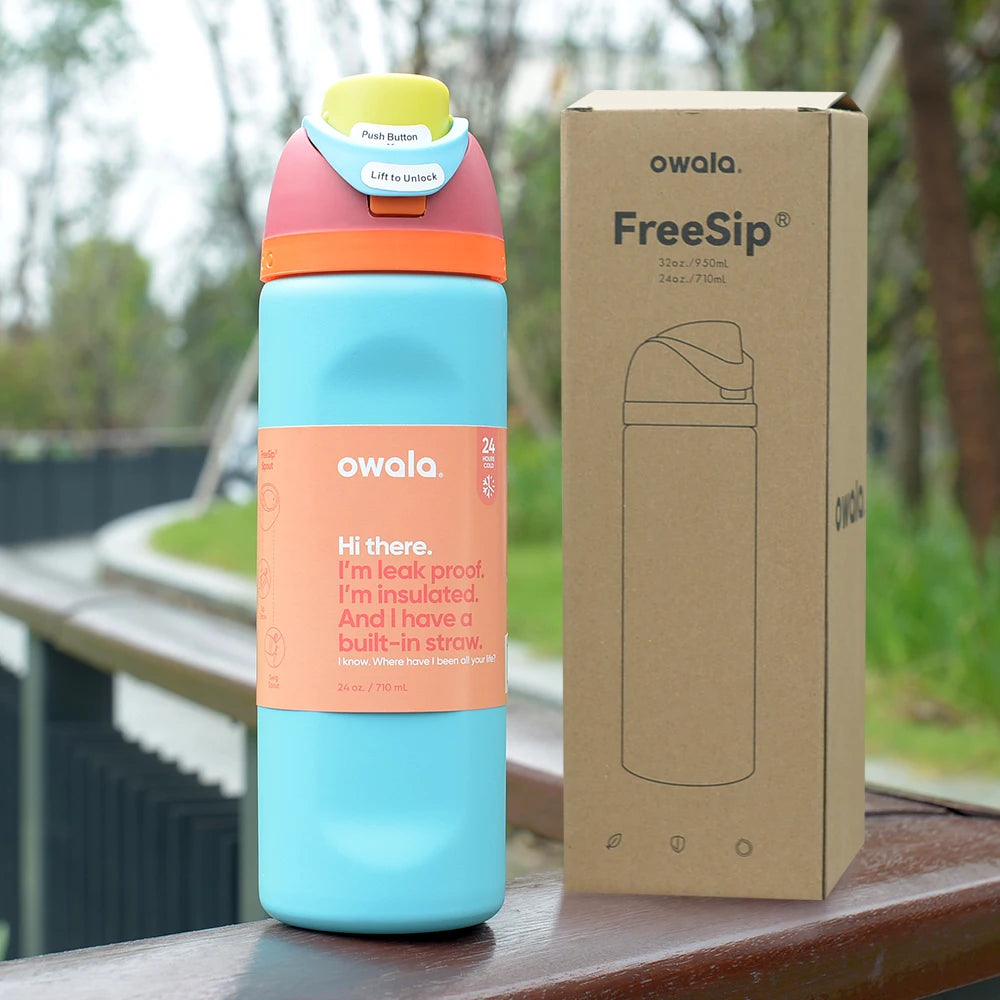 Original Owala Insulated Stainless Steel Water Bottle  24Oz/32 Oz