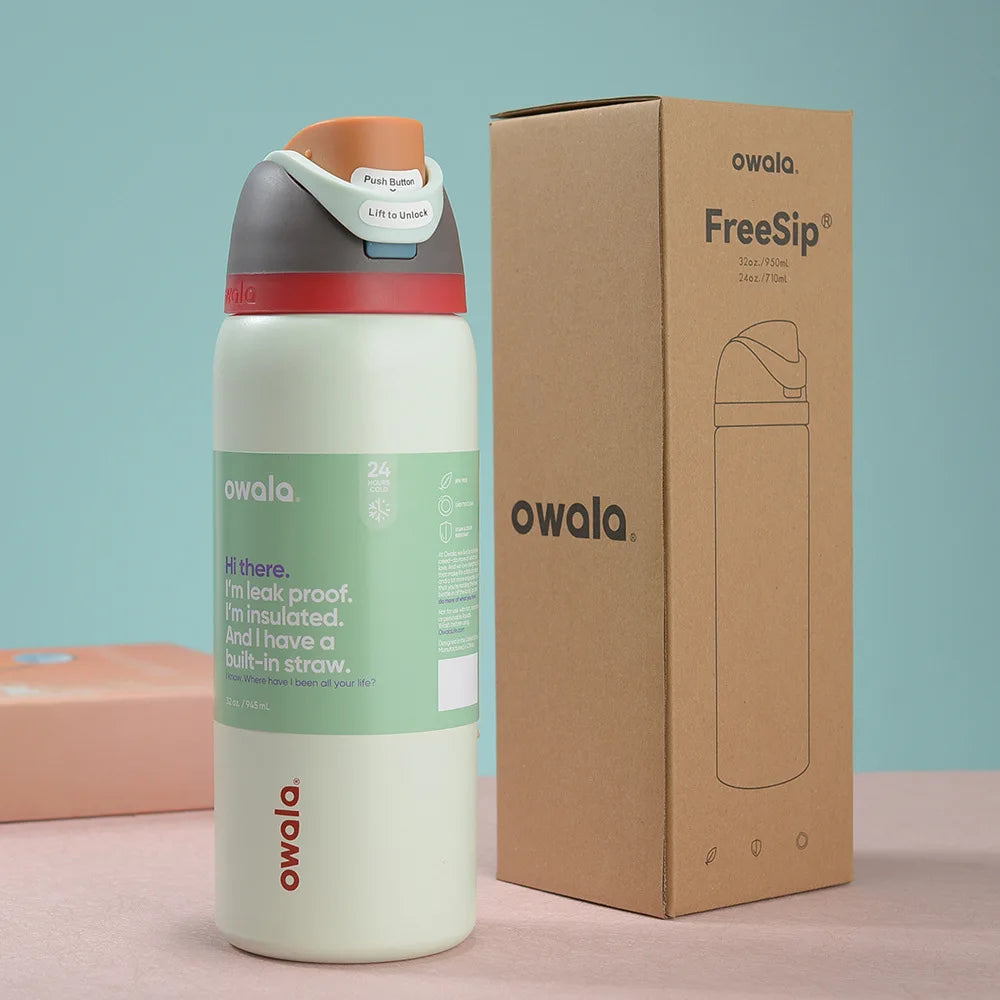 Owala Insulated Stainless Steel Water Bottle with Straw BPA- 24Oz/32Oz