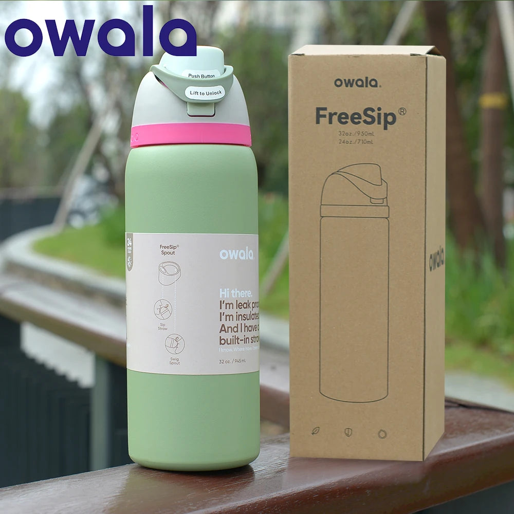 Original Owala Insulated Stainless Steel Water Bottle  24Oz/32 Oz